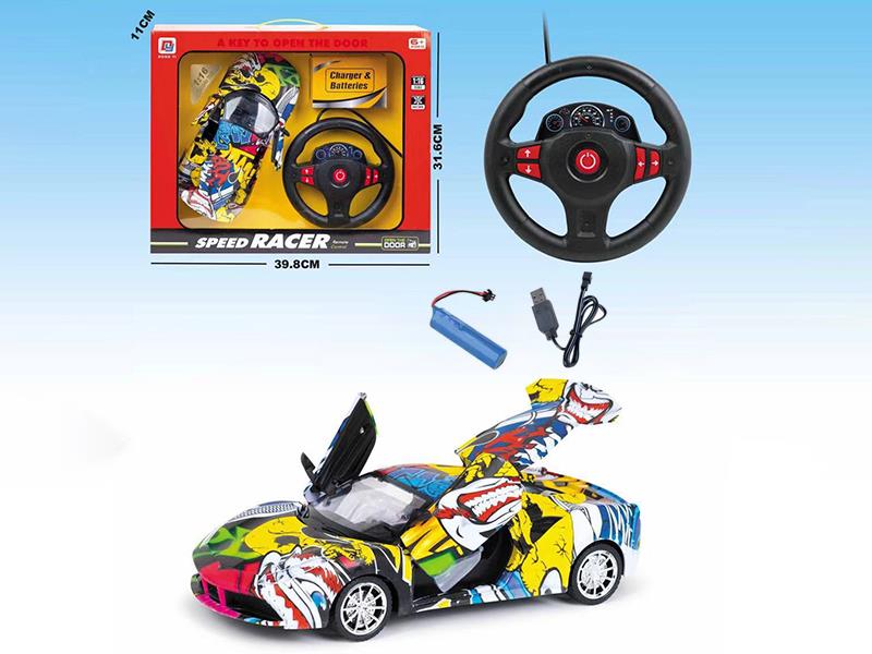 1:16 5-Channel Remote Control Ferrari Graffiti Car(One Button Open Three Door)