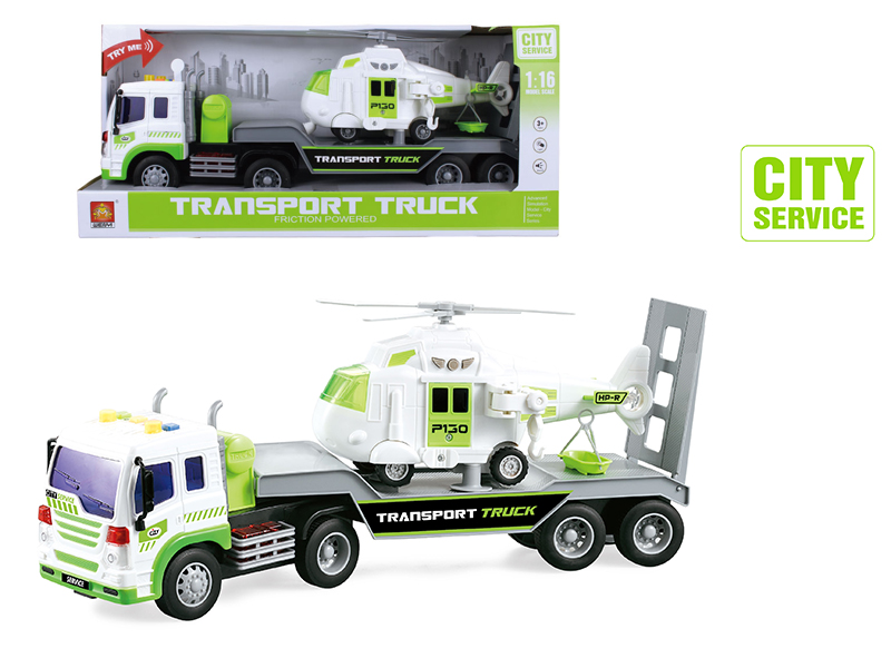 1:16 Friction Transport Truck(Sound And Light)