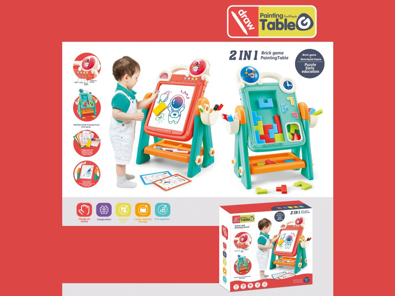 Multifunctional Double-Sided Music Art Board+Tetris Toy