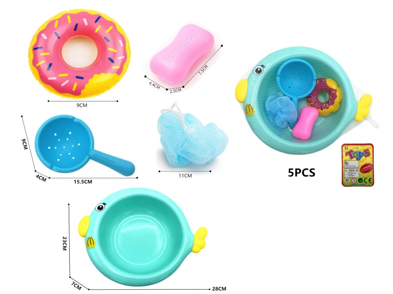 Children's Washbasin Water Toys 5pcs