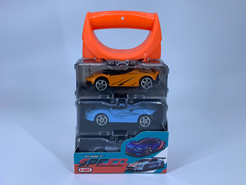 Portable Storage Box Alloy Cars Set