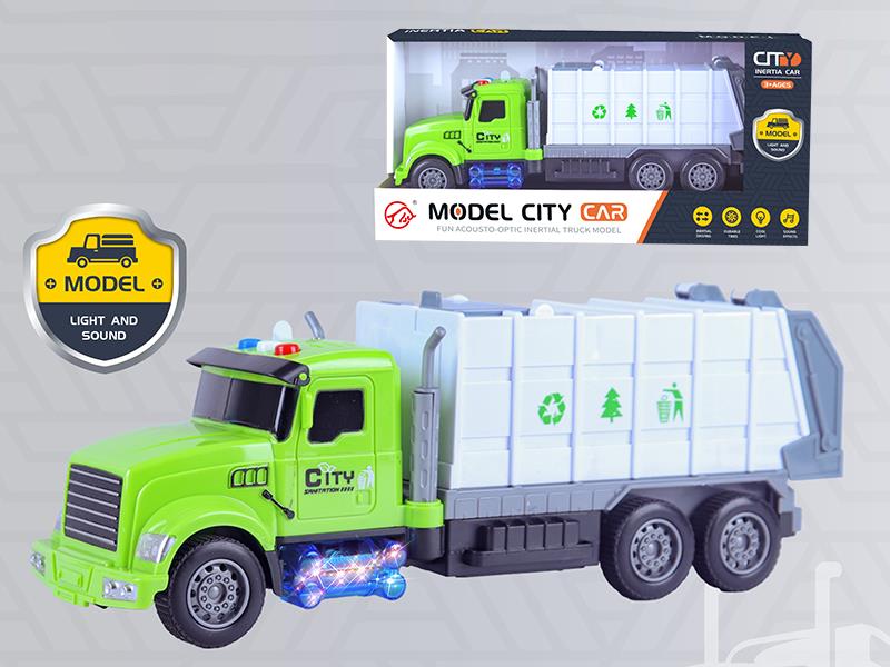 Friction Rubbish Car With Sound And Lights