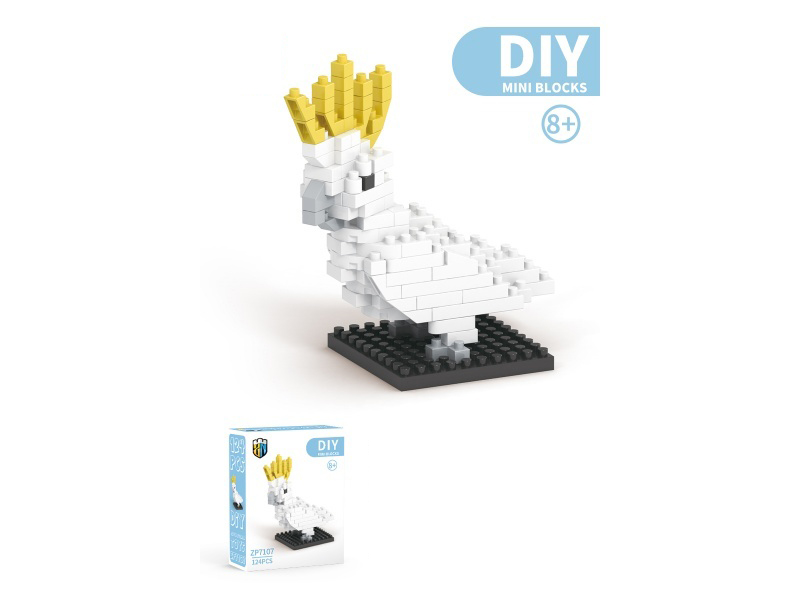 Parrot Building Blocks Animal Series 124PCS