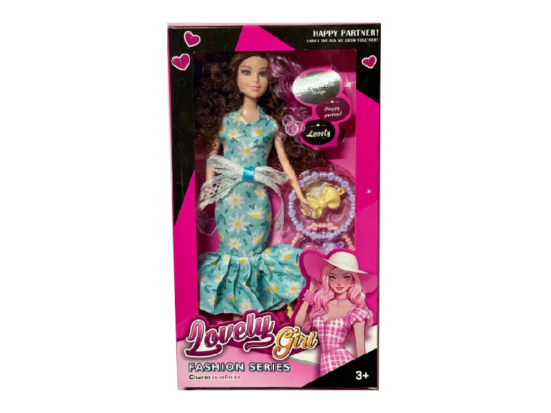 11.5" Solid Doll With Adornment Toys