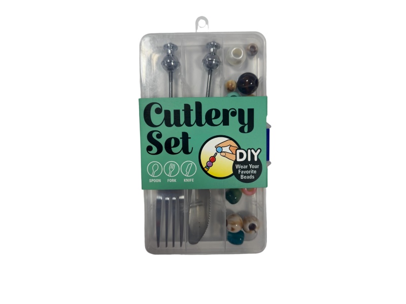 Diy Stainless Steel Kitchenware Two-Piece Beaded Set