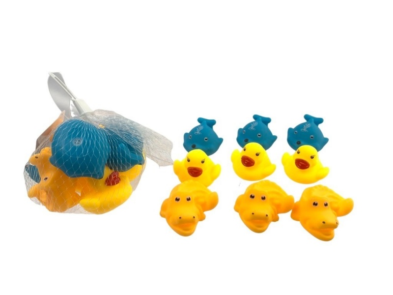 Rubber-Lined Small Animals (9Pcs)