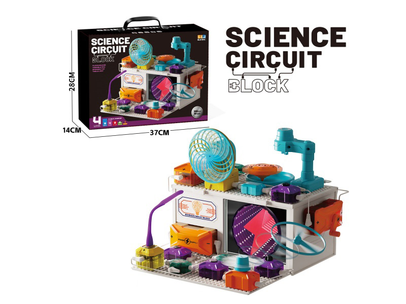 Circuit Building Blocks: Visual Offset Fan + Gyroscope Transmitter + Bamboo Dragonfly Small Fan + Small Desk Lamp
