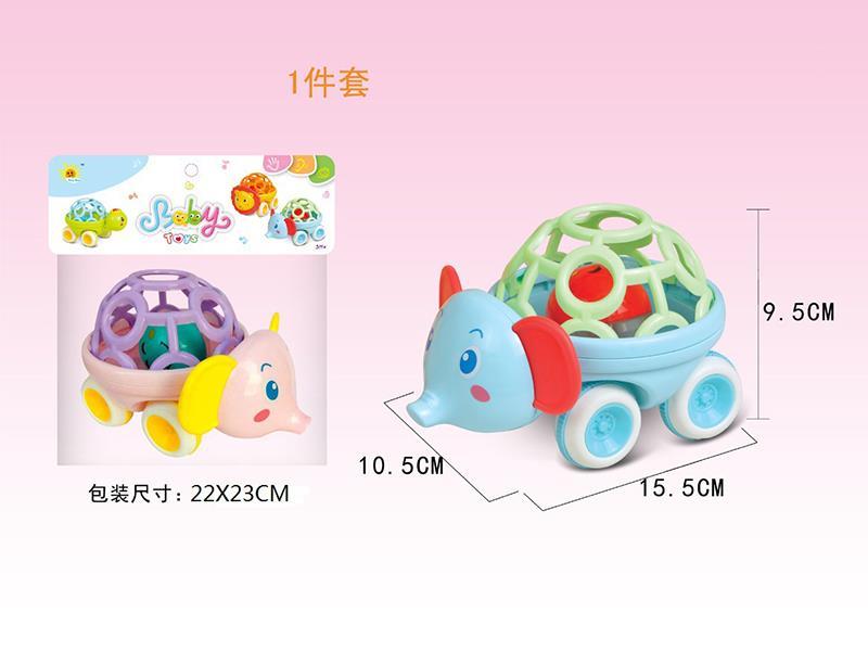 Soft Plastic Elephant Bell Car