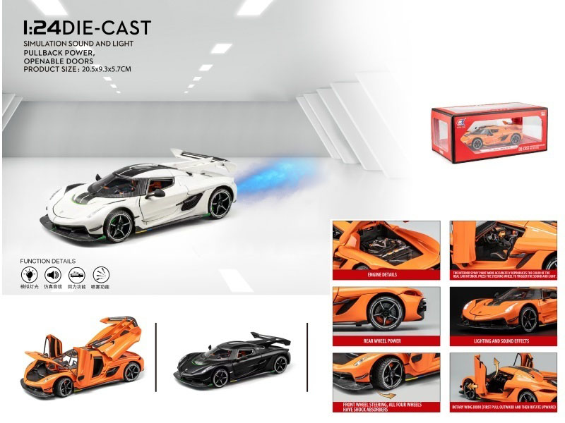 1:24 Koenigsegg Spray (With A Spray Bottle And 3 Aa Batteries)