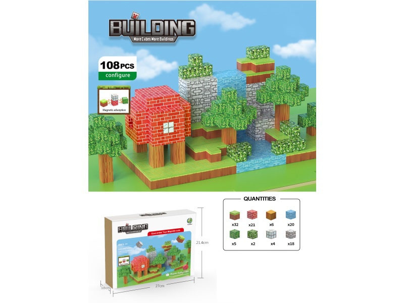 Building Blocks: 108Pcs Forest-Themed