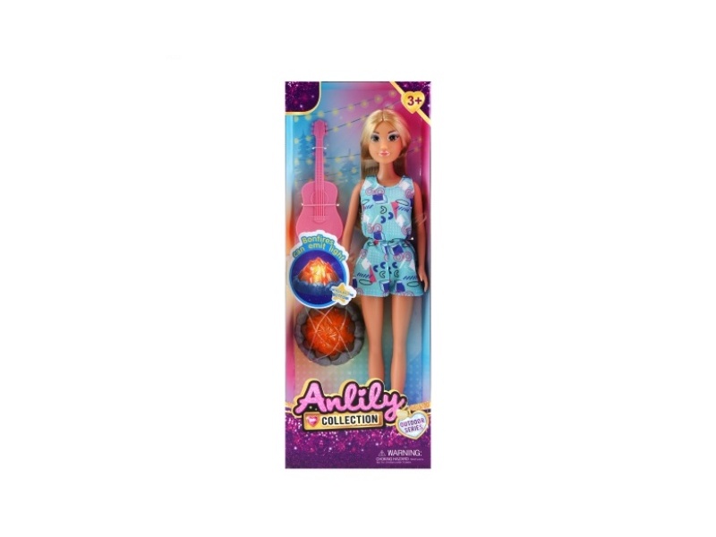 11.5-Inch Solid Body Doll (Brown Skin Color) Pack 2 Capsules Ag13