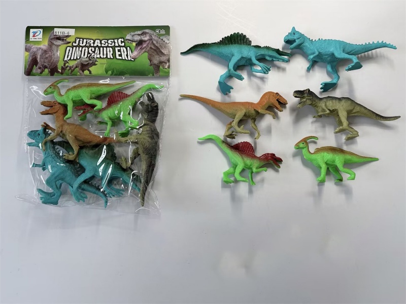 Pvc Dinosaur Set 6Pcs
