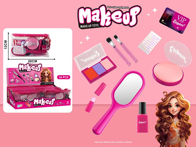 Hair Salon Equipments Make Up Toys Set 24pcs