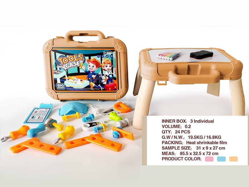 Tools Toys Writing Board 2 In 1 Portable Storage Case