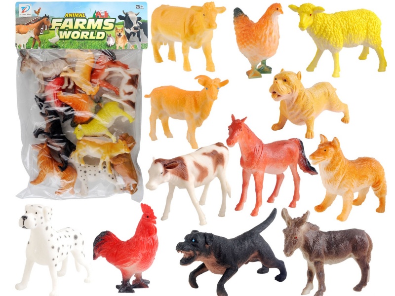 Pvc Simulation Farm Animal 12Pcs