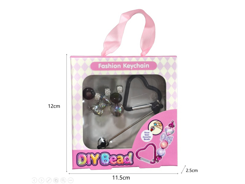 Diy Beaded Climbing Buckle Pendant Decoration - Black Style