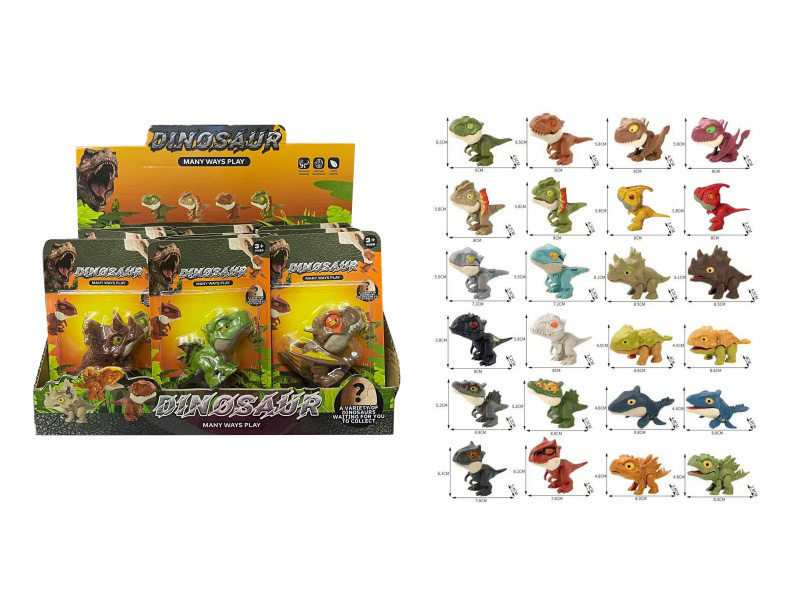 12 Pcs Of Hand-Biting Dinosaur