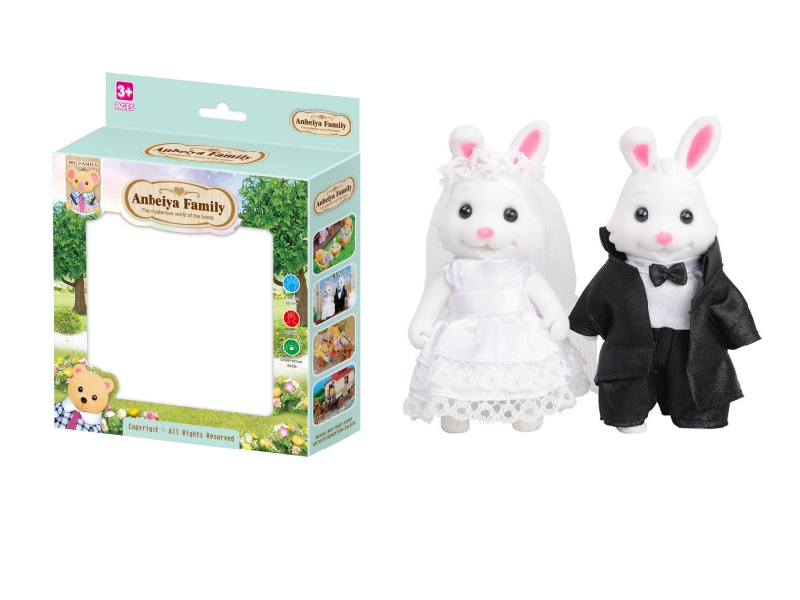 2pcs rabbit doll toy