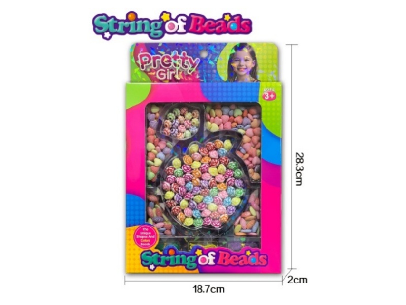 Apple Color Acrylic Beads Set