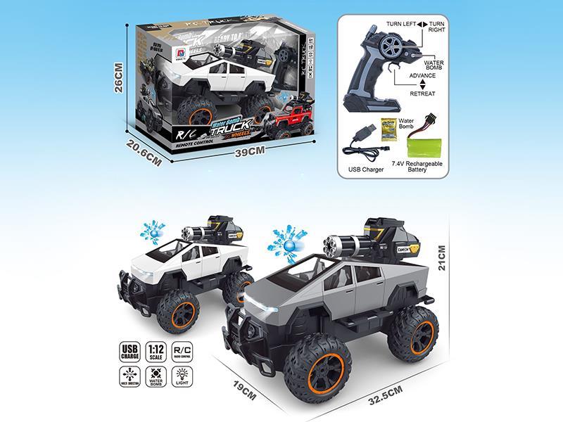 2.4G 1:12 Tesla Remote Control Water Bomb Truck