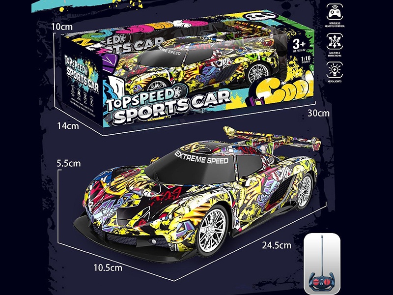 4-Channel Remote Control Graffiti Car(Battery Version)