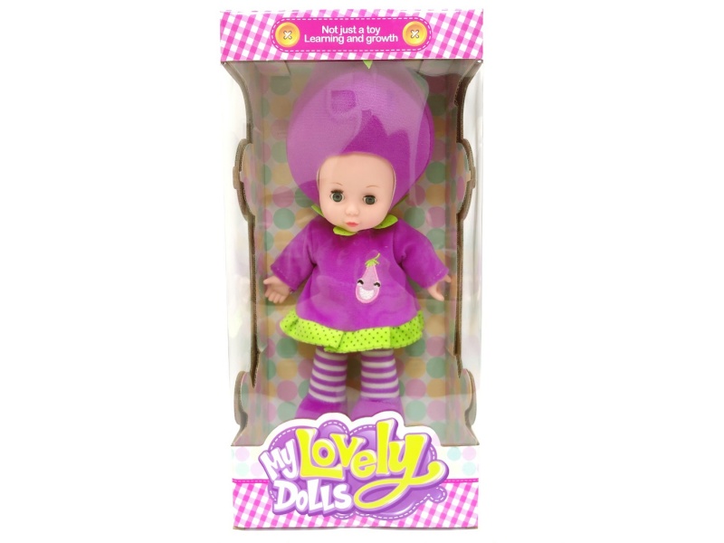 14-Inch Eggplant Music Doll