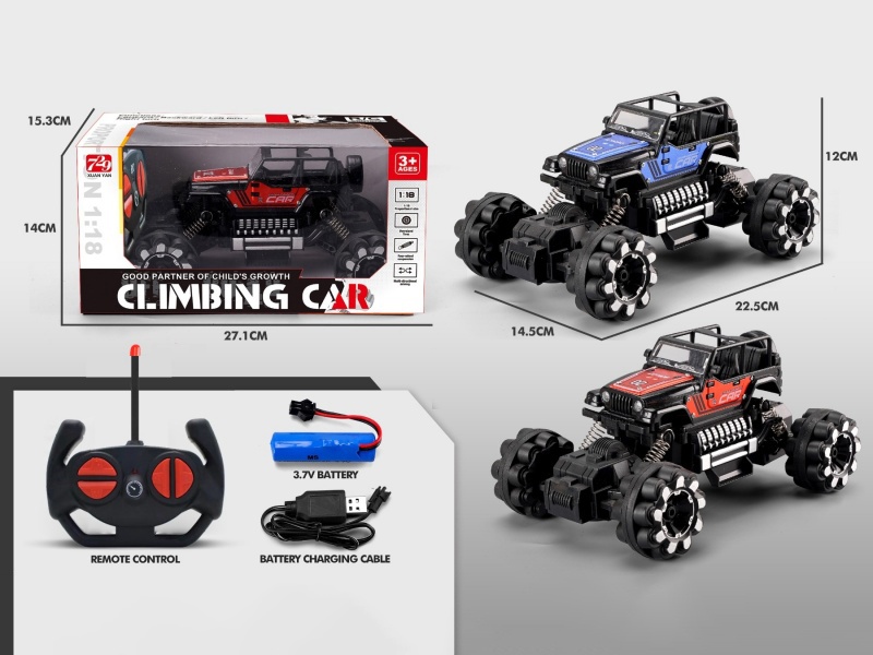 1:18 Alloy Remote Control Climbing Car