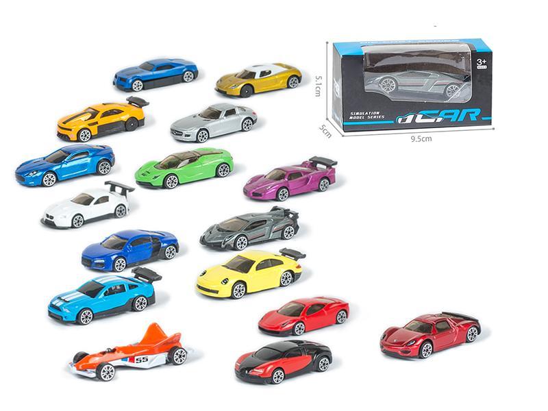 16 Slide Alloy Car 1:64 (1pcs)