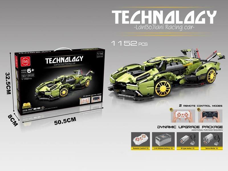 1:14 R/C Lamborghini Racing Car Building Blocks 1152pcs