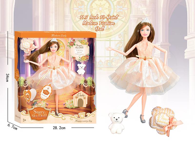 11.5 Inch 12-Joint Fashion Doll