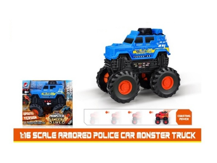 1:16 Hot Wheels Police Car Inertia Car