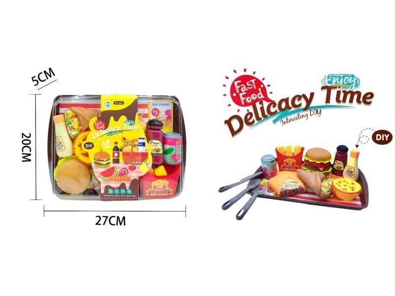 Artificial Food Burger Afternoon Tea Set