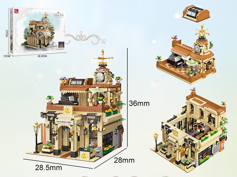 Coffee Shop Building Blocks(With Lights)2987PCS