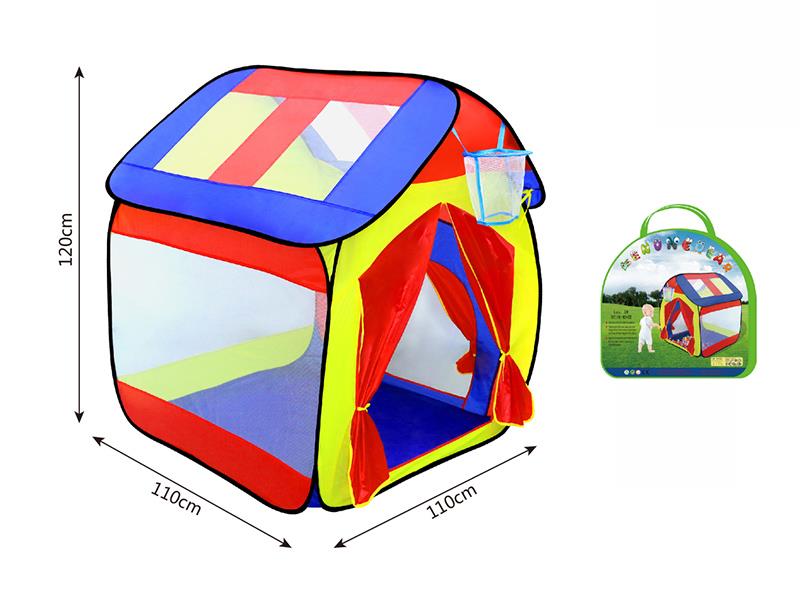 Children's Play Tent House With Basketball Hoop