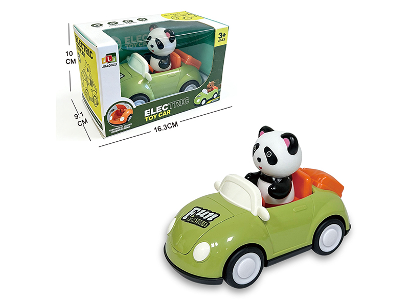 Vinyl Panda Friction Car With Music