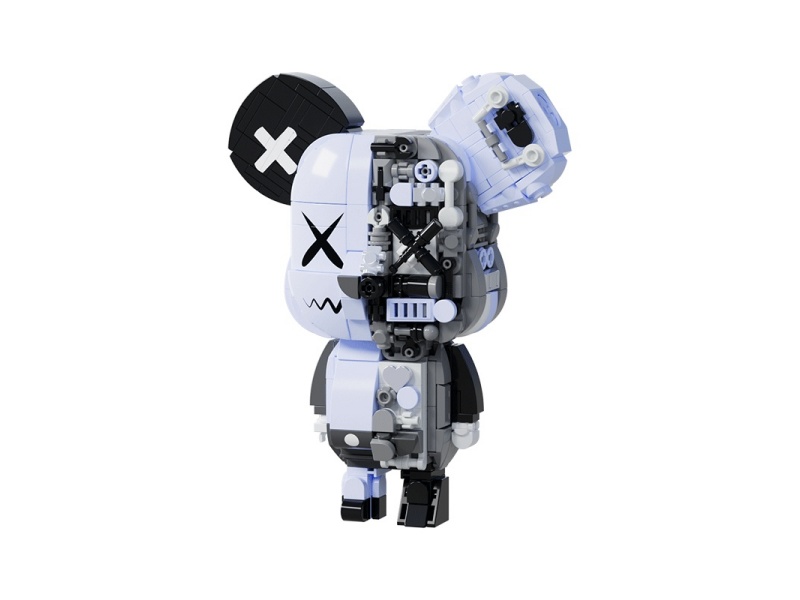 Building Blocks: Bebrick Magnetic Magnet (Gamma Gray)