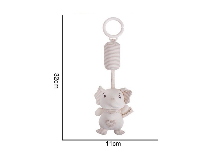 Plush Wind Chime Elephant Pendant