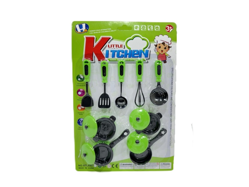 Realistic Color Cartoon Tableware