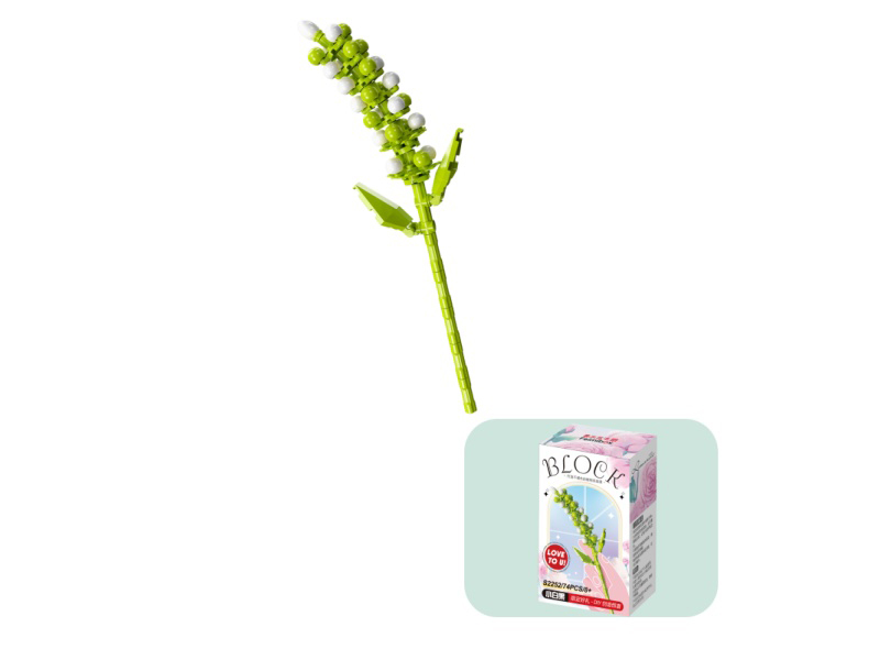 Building Blocks: 74 Pcs Of Small Building Block Flowers - Small Ginkgo Nuts