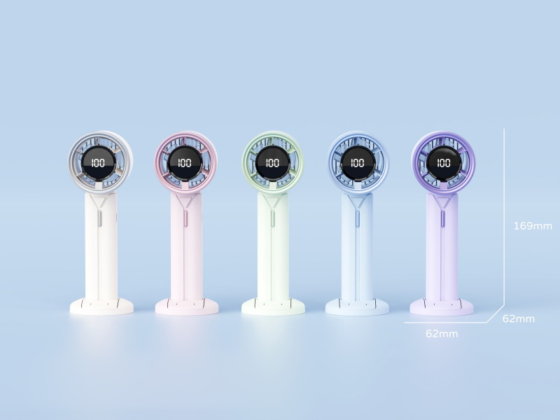 Handheld Fan With Digital Display, Base