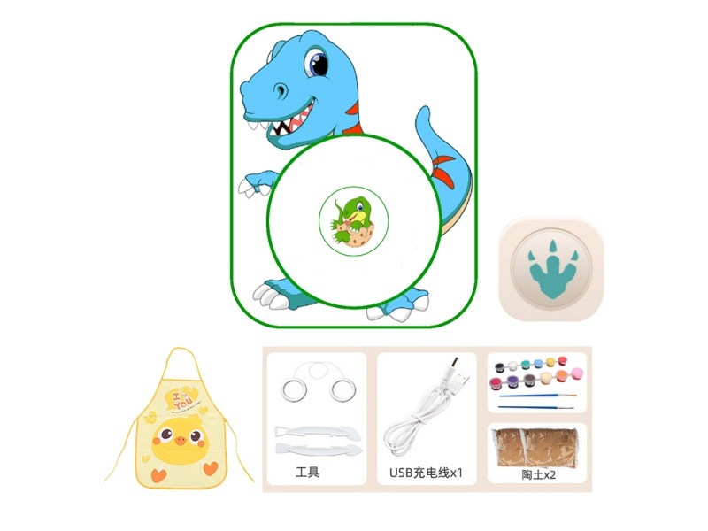 Dinosaur Pottery Machine Foot Pedal Model