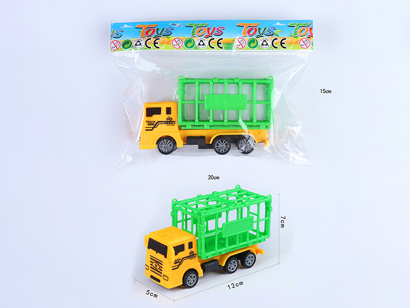 Pull Back Animal Cage Car 1pcs