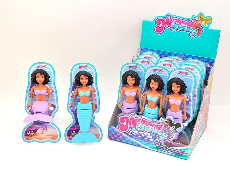 Wind Up Wag Tail Mermaid(7.5 Inch)12PCS