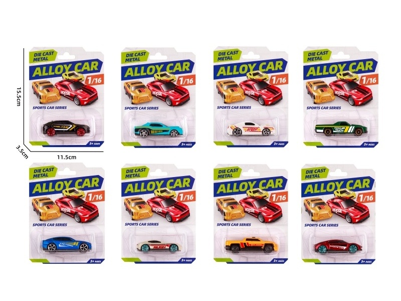 1:64 Sliding Alloy Bike (8 Models Mixed)