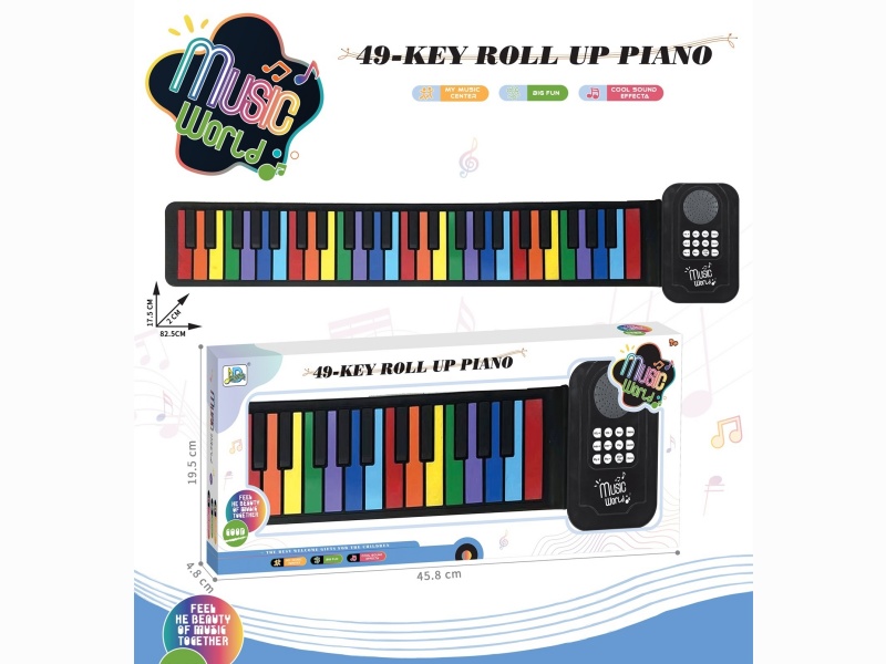 Rainbow Piano With 49 Keys
