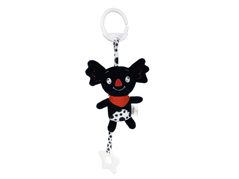 Black Koala Baby Plush Bell Pendant With Sound