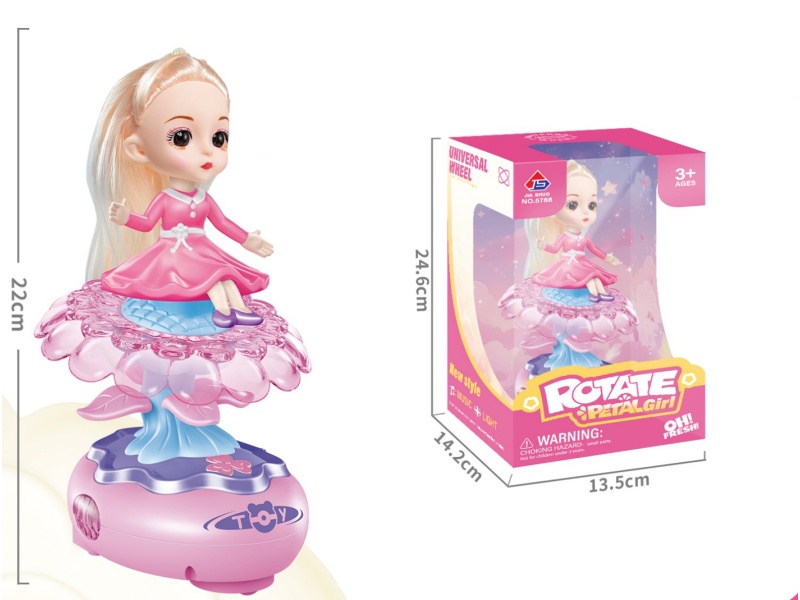 The Flower Girl Brings Lights And Music