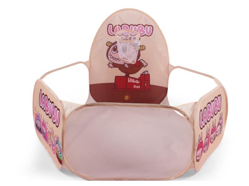 Labab Basketball Pool, Foldable Children'S Play House With Basketball Hoop