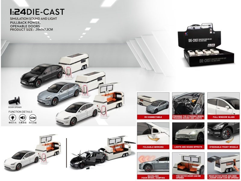 1:24 Tesla Model3 With Rv