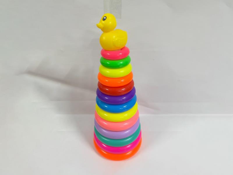 Duckling Rainbow Tower Jenga Loop 13 Layers